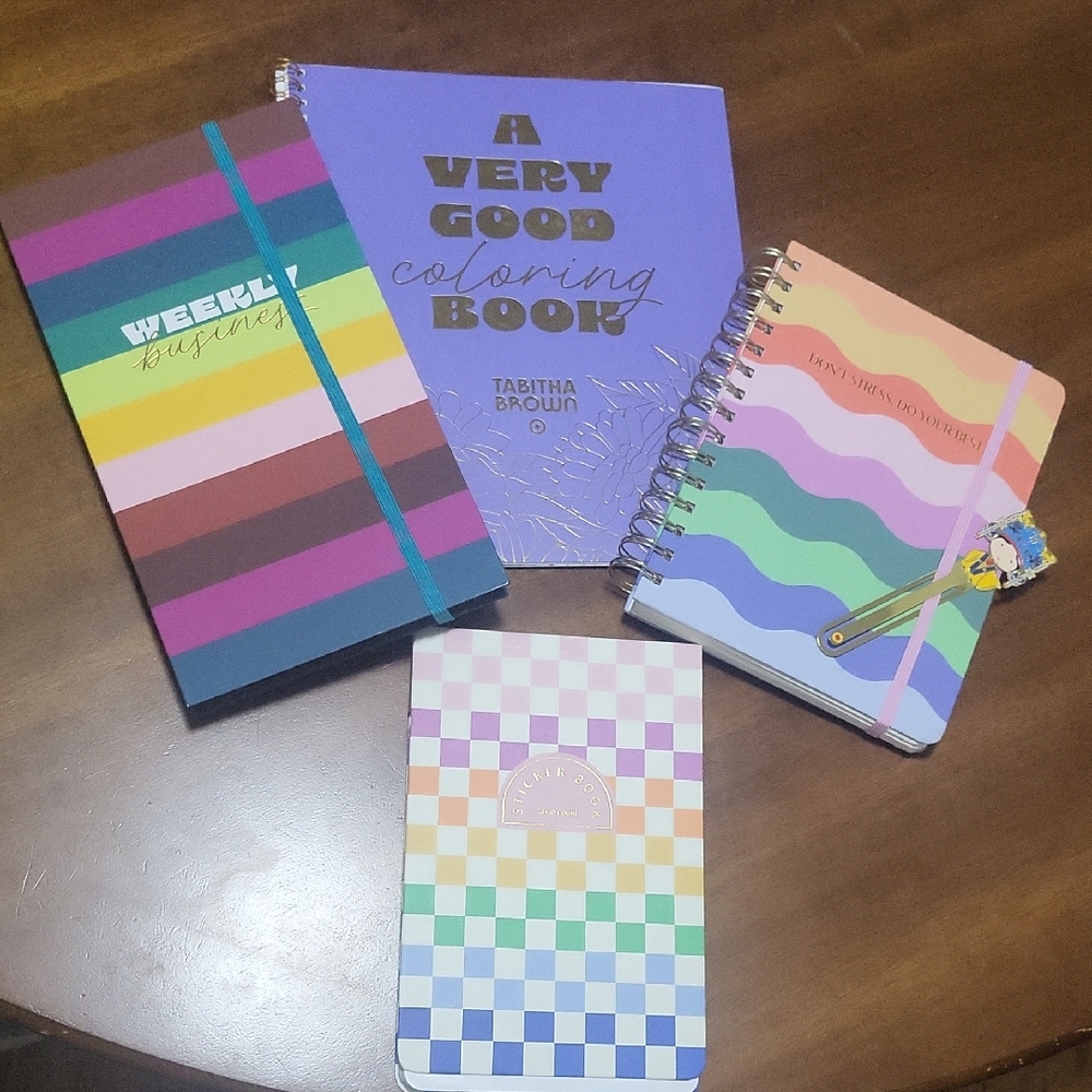 Colorful Notebook and Planner Set